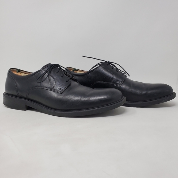 Johnston Murphy Medium Plain Toe Black Shoe - Picture 1 of 11